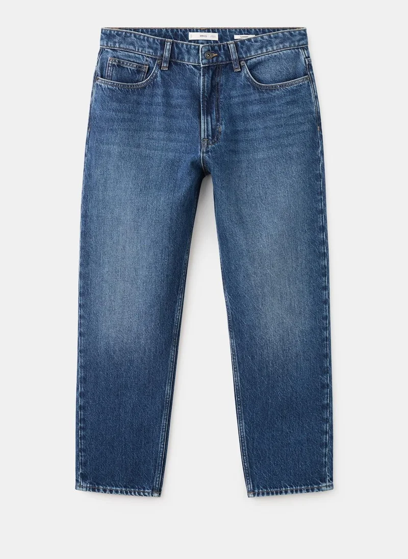 Mango Man  Sammy cropped carrot-fit jeans for Men | Best Price UAE